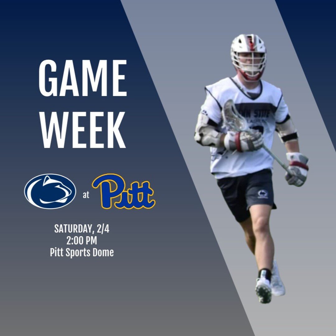 GAME WEEK is finally here.
🆚 @pittlacrosse
🏟 Pitt Sports Dome
📍 570 Champions Dr, Pittsburgh, PA 15219
📅 Saturday, February 4
⏰ 2:00 PM