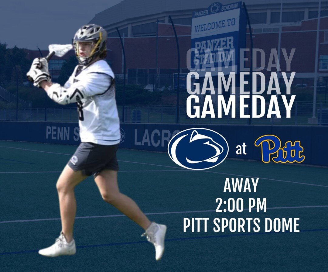 The road to State College begins today.
🆚 @pittlacrosse
🏟 Pitt Sports Dome
📍 570 Champions Dr, Pittsburgh, PA 15219
📅 Saturday, February 4
⏰ 2:00 PM
🎥 TBD